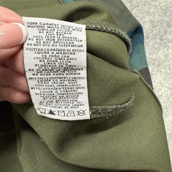 MIA New York High End Girls Fashion‎ Camo Cape Size M Full Zip Hooded - Picture 7 of 9